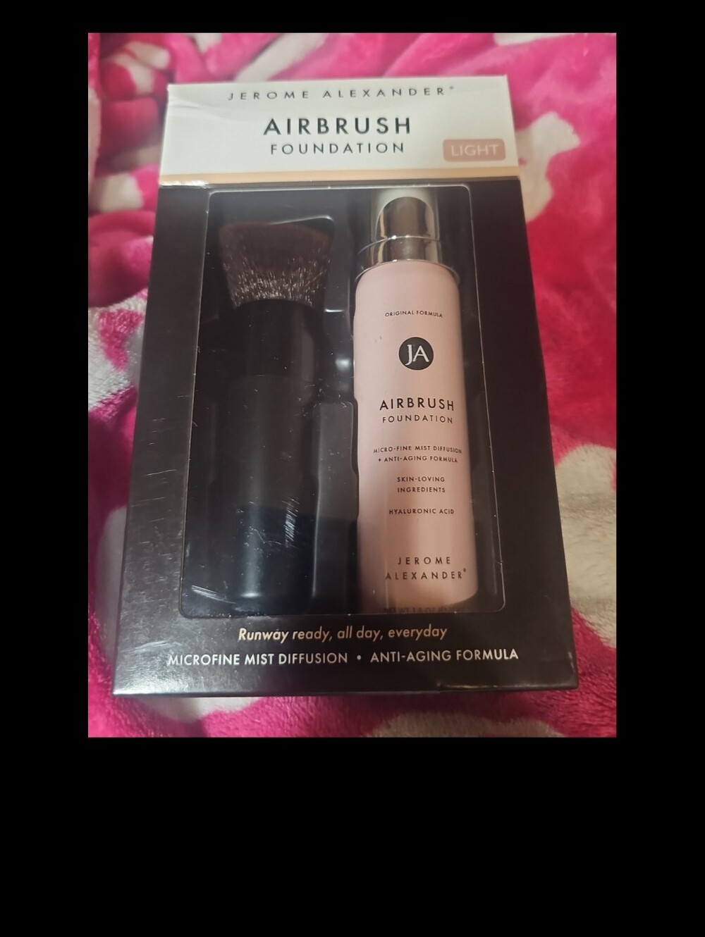 Jerome Alexander Airbrush Foundation Mist Anti-Aging Hyaluronic Acid LIGHT New